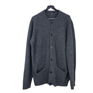 Flippa K Men's Wool Cardigan Sweater, Size Large